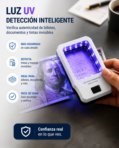 Lupa con luz Led para lectura